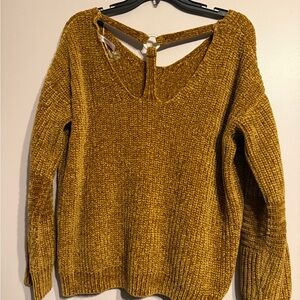 Love By Design Golden Knit Sweater
